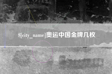 襄阳奥运中国金牌几枚