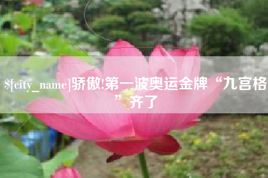 襄阳骄傲!第一波奥运金牌“九宫格”齐了