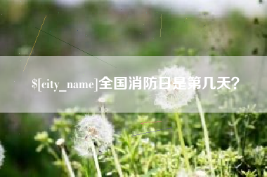 襄阳全国消防日是第几天？