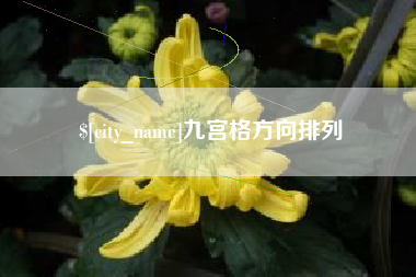 襄阳九宫格方向排列