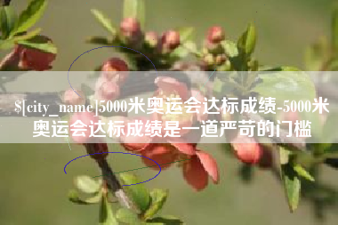 襄阳5000米奥运会达标成绩-5000米奥运会达标成绩是一道严苛的门槛