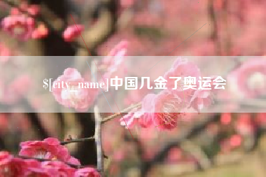 襄阳中国几金了奥运会