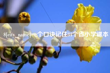 襄阳一个口诀记住34个省小学课本