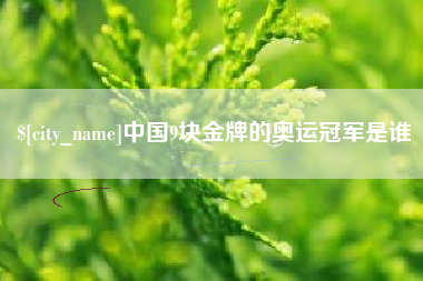 襄阳中国9块金牌的奥运冠军是谁