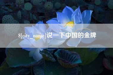 襄阳说一下中国的金牌