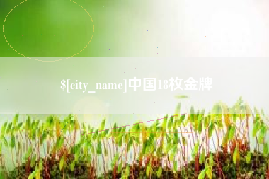 襄阳中国18枚金牌