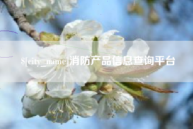 襄阳消防产品信息查询平台
