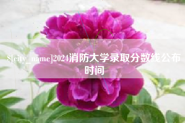 襄阳2024消防大学录取分数线公布时间