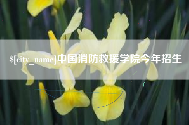 襄阳中国消防救援学院今年招生