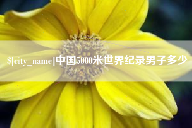 襄阳中国5000米世界纪录男子多少