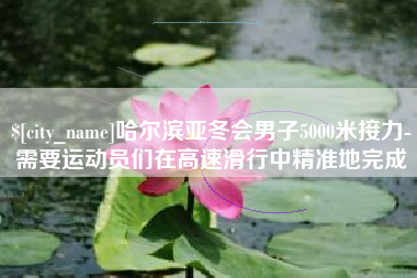 襄阳哈尔滨亚冬会男子5000米接力-需要运动员们在高速滑行中精准地完成