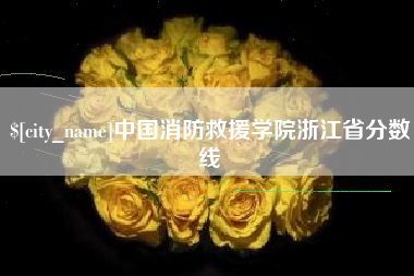 襄阳中国消防救援学院浙江省分数线