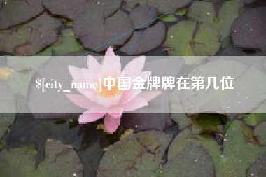 襄阳中国金牌牌在第几位