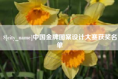 襄阳中国金牌图案设计大赛获奖名单