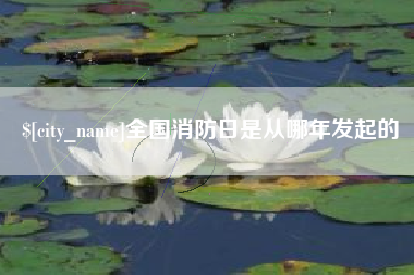 襄阳全国消防日是从哪年发起的