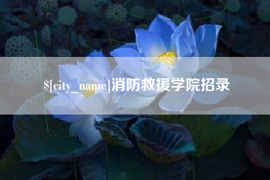 襄阳消防救援学院招录