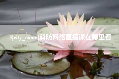 襄阳消防网络直播课在哪里看