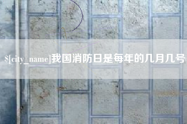 襄阳我国消防日是每年的几月几号