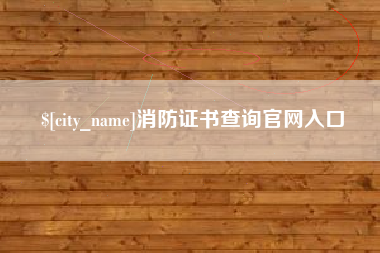 襄阳消防证书查询官网入口