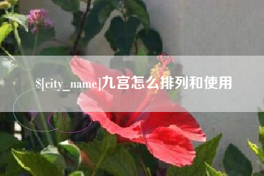 襄阳九宫怎么排列和使用