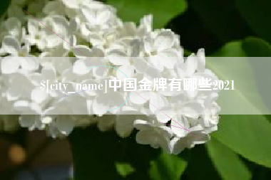 襄阳中国金牌有哪些2021