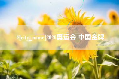 襄阳2020奥运会 中国金牌