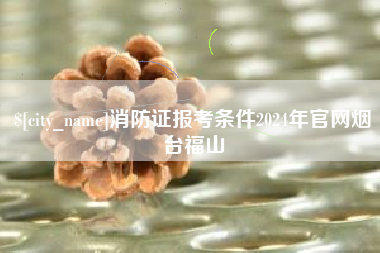 襄阳消防证报考条件2024年官网烟台福山
